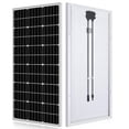 thumbnail image 1 of ECO-WORTHY 100 Watt 12 Volt Monocrystalline Solar Panels (Compact Size), 1 of 9