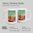 thumbnail image 4 of 15 fl oz Ceramic Mug, Bryce Canyon National Park, Utah, Bryce Point, Lithograph National Park Series, Dishwasher & Microwave Safe, 4 of 5