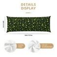 thumbnail image 3 of Lsque Green Branch Olive Body Pillow Case Cover,Ultra-Soft Microfiber Bed Pillow Cases 20x54 inches,Elegant Bedding,Breathable Durable Pillow Cover with Envelope Closure, 3 of 8