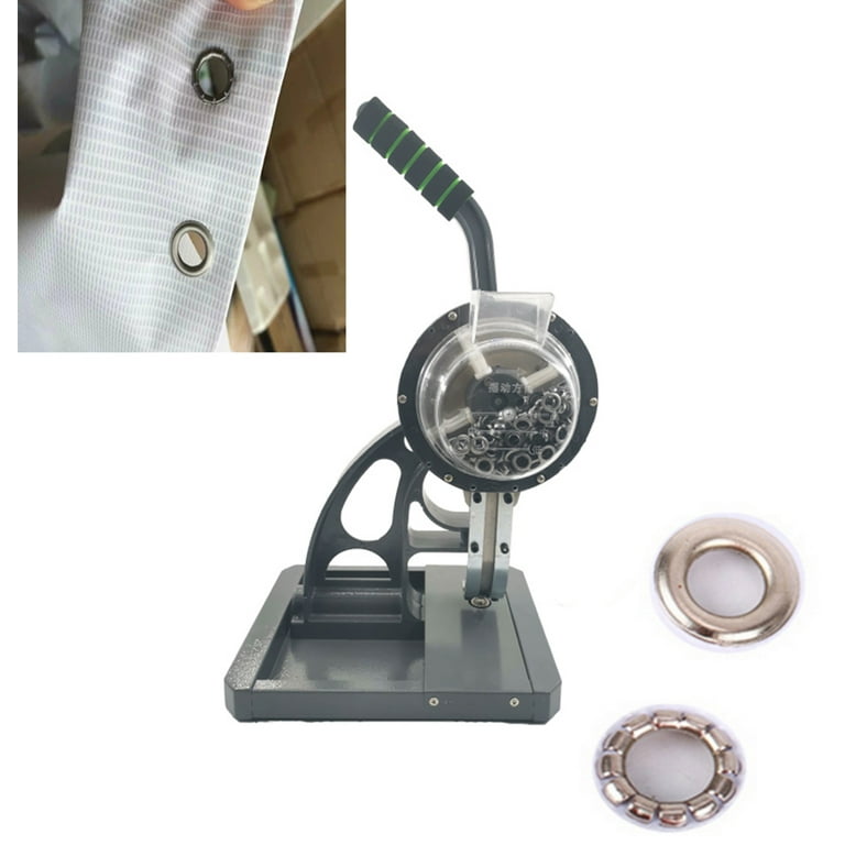 BEAMNOVA Grommet Tool Kit w/500 Silver Grommets Supplies, Handheld Hole Punch Piler Manual Grommet Eyelet Machine of 3/8 inch (10mm)