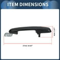 thumbnail image 3 of Manijas de puerta exterior trasera izquierda de Unique Bargains para Hyundai Accent GLS 2006-2011 ABS Negro, 1 Pcs, 3 of 6