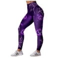 thumbnail image 5 of mgoYE Halloween Yoga Pants Women High Waisted Stretchy Soft Holiday Patterned Tights Workout Yoga Pants Women Leggins Size XXL, 5 of 7