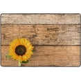 thumbnail image 4 of Dreamtimes Sunflower Cute Yellow Area Rug, 36"x24" Rustic Wooden Non-Slip Washable Indoor Door Mat, Absorbent Floor Mat for Bedroom Kitchen Entryway Bathroom, 4 of 7