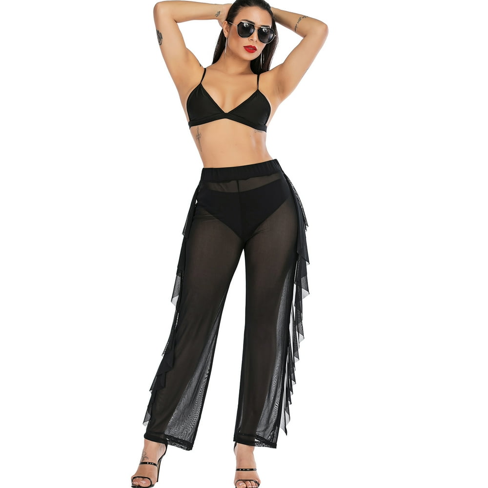 mesh beach pants