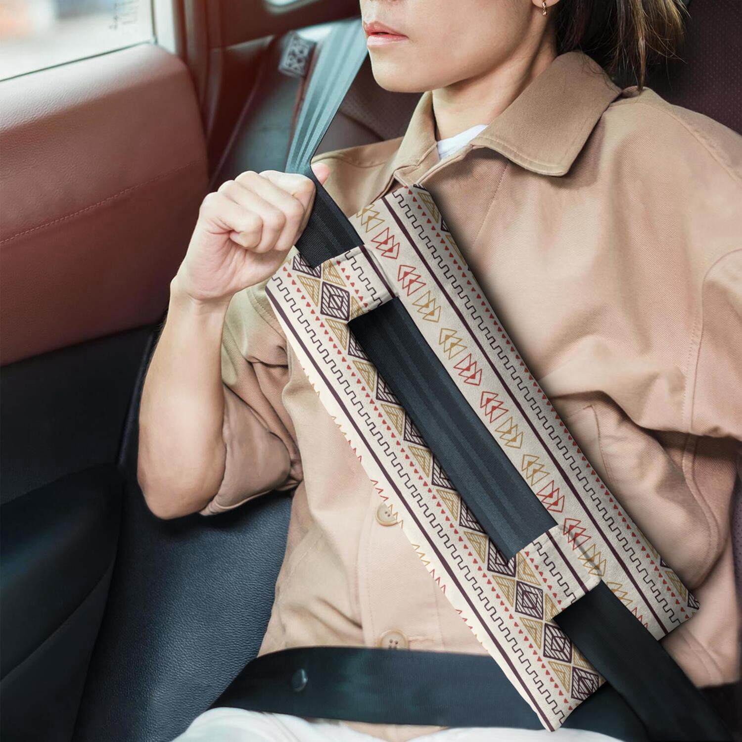 Post-Hysterectomy Seat Belt Pillow Abdominal Protection Cushion (Ethnic)