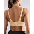 thumbnail image 4 of Deyllo High Impact Support Sports Bras For Women Plus Size Wireless Support Exercise Brass,Nude 38C, 4 of 9