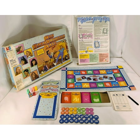 Open Box 1989 The Babysitters Club Game by Milton Bradley