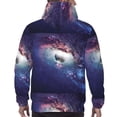 thumbnail image 7 of Daiia Planets Stars And Galaxies for Men's Fashion Hoodies & Sweatshirts with Kangaroo Pocket Hooded Sweatshirt Breathable & Moisture Wicking-4X-Large, 7 of 7