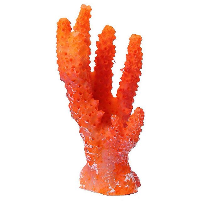 Aquarium Decor Coral Ornament Orange Aquatic Corals for Fish Tank Landscaping