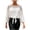 White, variant on Women Jewel Neck Lace Embellished Blouse Flutter 3/4 Sleeve Regular Fit Tie Front Casual Officewear Top for Dressy