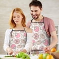 thumbnail image 5 of Pink Football Apron-Garden Aprons for Women with Pockets-Cotton Linen Waterproof Kitchen Cooking Gardening Aprons Adjustable for Kitchen,Cooking,BBQ and Salon 33x27 Inch, 5 of 7