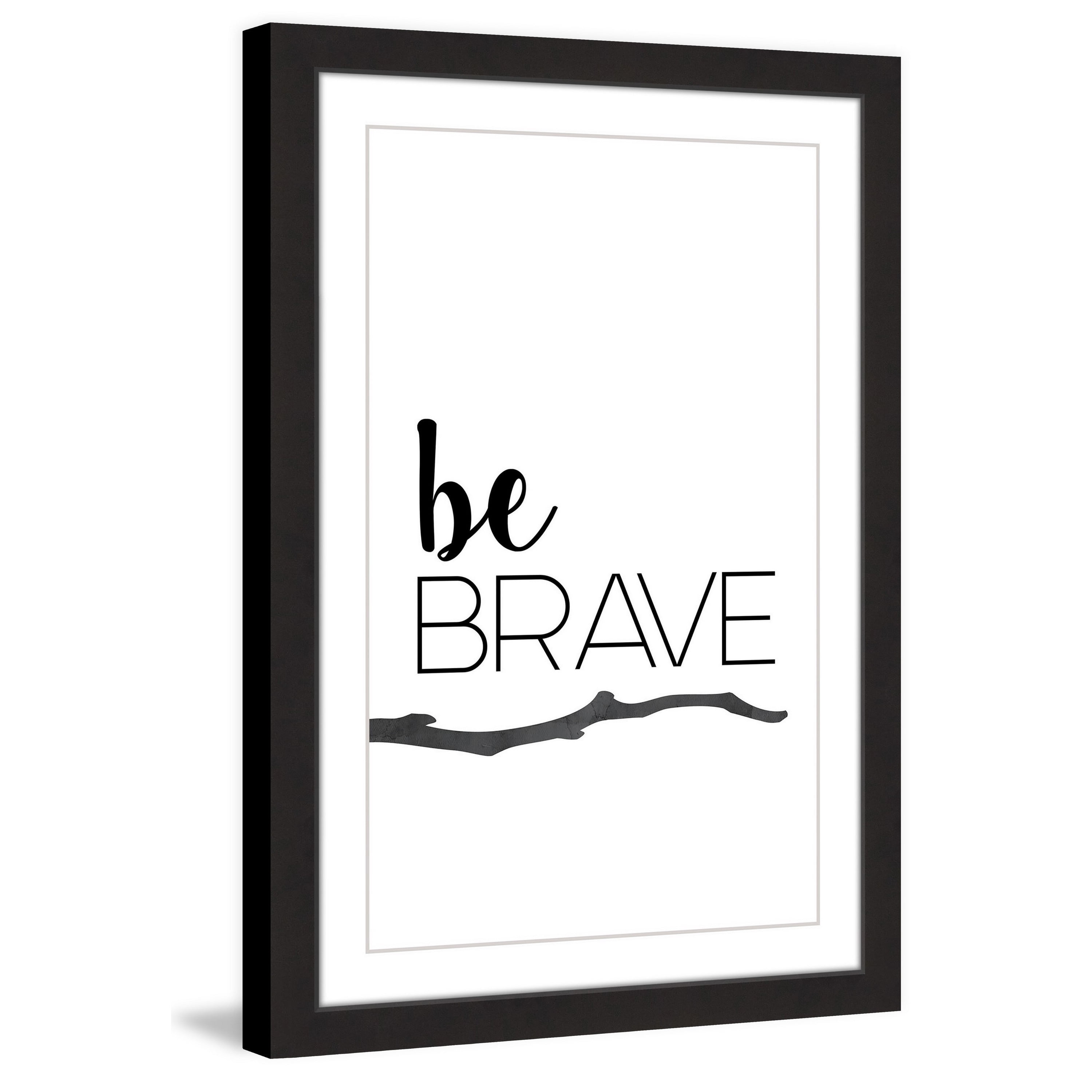 Marmont Hill "Be Brave" by Diana Alcala Framed Painting Print
