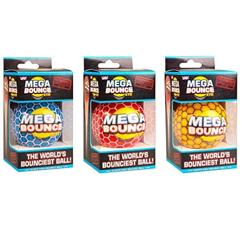 Mega Bounce XTR - La pelota más bouncista del mundo. Pelota de Rebote Súper Alto. Lanza la Wicked Wicked