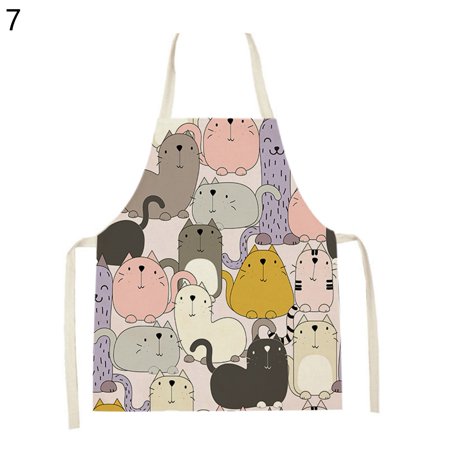 

Meizhencang Kitchen Apron Fine Workmanship Waterproof Flax Assorted Chef Crafting Cooking Long Bib Home Supplies