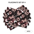 thumbnail image 2 of Placemats Set Of 4 / 6, Butterfly Placemats For Dining Table Indoor/Outdoors Heat Resistant Washable Placemats 18" X 12", 2 of 8