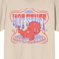 thumbnail image 2 of Hot Stuff Little Devil Lounging Crew Neck Short Sleeve Sand Women's T-shirt-XL, 2 of 3