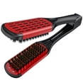 thumbnail image 1 of Cepillo alisador de pelo, cepillo de pelo antitirones de doble cara, peine alisador de pelo profesional, cepillo alisador de pelo antitirones de peluquería, rojo, 1 of 4