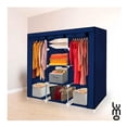 thumbnail image 3 of Closet Armable LUMO Ropero Organizador Rack Portatil azul oscuro 175 cm, 3 of 7
