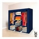 thumbnail image 3 of Closet Armable LUMO Ropero Organizador Rack Portatil azul oscuro 175 cm, 3 of 7