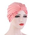 thumbnail image 2 of ZTTD Women's Hat Fashion Women Solid Nail Bead India Hat Muslim Cancer Chemo Beanie Wrap Cap Wrap Caps for Women, 2 of 2