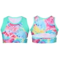 thumbnail image 3 of DPOIS Kid Girls Colorful Sports Bra Ballet Dance Sportswear, 3 of 7