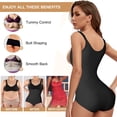 thumbnail image 4 of Faja Shapewear for Women Tummy Control Open Bust Body Shaper Seamless Bodysuits with Adjustable Strap, 4 of 5