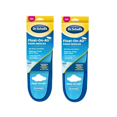 Dr. Scholl's Float-on-Air Foam Insoles for Men 8-14, 1 Pair - Pack of 2