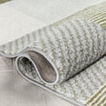 thumbnail image 3 of Well Woven Welma Green Grey Modern Geometric Boxes Stripes Indoor Area Rug 3x5 (3'11" x 5'3"), 3 of 8