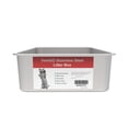 thumbnail image 2 of Caja de Arena para Gatos VehiGo Metal Extragrande Acero Inoxidable Resistente Superficie Lisa Fácil, 2 of 12
