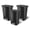 Black 20 Gallon, variant on 20 Gallon Trash Can - Step On Kitchen Waste Bin with Lid & Bag Rings, Plastic Rectangle Indoor Garbage Container for Home & Office, Black