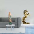 thumbnail image 2 of Estatua de caballo, figura decorativa de resina, escultura hecha a mano con meticulosidad, ligera y apta para el hogar, la oficina o el jardín. Ideal, 2 of 8