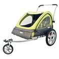 thumbnail image 2 of InStep Sierra Double Bicycle Trailer, 16 inch wheels, folding frame, green, 2 of 5