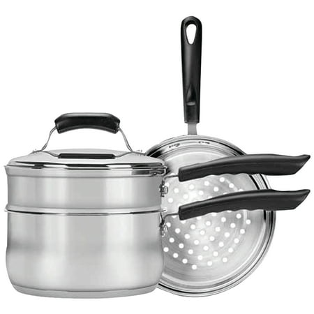 Range Kleen CW2011 Basics 3-quart Saucepan With Double Boiler/steamer Insert (Best Saucepan Sets Uk)