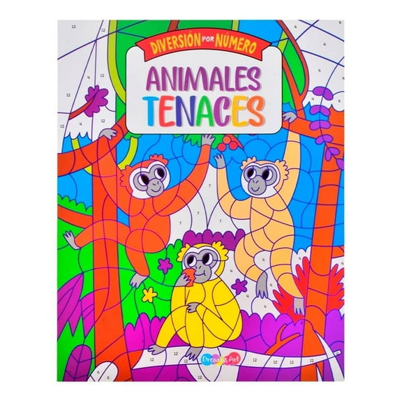 Libro para Colorear Prichos Dreams Art Diversión por Número Animales Tenaces