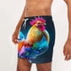 thumbnail image 5 of Pantalones cortos de playa holgados de verano para hombre, con bolsillos, para nadar., 5 of 6
