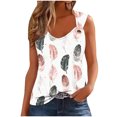 thumbnail image 2 of Puntoco Camisola básica para mujer Camiseta sin mangas con estampado para mujer Camiseta holgada sin mangas, 2 of 4
