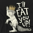 thumbnail image 3 of Where The Wild Things Are Eat You Up Kids T Shirt (X-Large) for Youth Toddler Boys and Girls, Black, 3 of 5