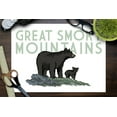 thumbnail image 3 of Great Smoky Mountains, Tennessee, Black Bear and Cub (9x12 Wall Art Print, Home Decor), 3 of 3