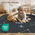thumbnail image 4 of ODIKA 8'x10' Washable Area Rug Durable, Non-Slip Educational Plane Motifs Border Cartoon Galaxy Rocket Constellation Playful for Living Room, Under Sectional, Family, 4 of 7