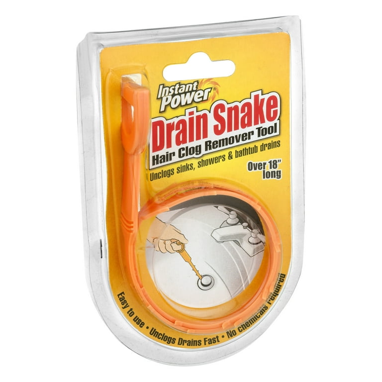 Drainsoon 30 Inch Hair Snake Drain Clog Remover (5 Pack), Nylon Snake Drain  Auger, Disposable Hair