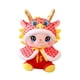 thumbnail image 3 of Juguete de dragón de Año Nuevo, figuras de dragón de peluche, decoración, dragón de dibujos animados suave Rojo, 3 of 9