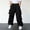 B10-Black, variant on Boy'S Pants 5-6 Years Straight Leg Kids Cargo Pants With Multiple Pockets Comfortable Trousers Solid Color Baggy Slacks Purple