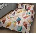 thumbnail image 2 of Juego de cama edredón con estampado de helados de colores, 2 of 5