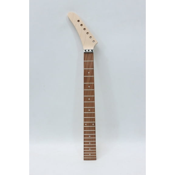 Electric Guitar Neck 22 Fret 25.5 Inch Rosewood Fretboard Bolt On Dot Inlay Reversed