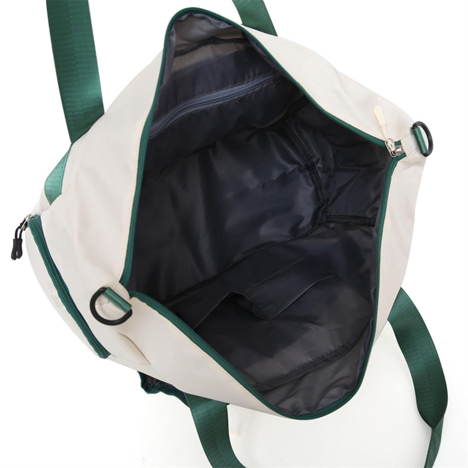 funtasica Tennis Racket Bag with Shoe Compartment Multipurpose Large Capacity Waterproof Tote Badminton Racquet Bag with Paddle Holder Beige