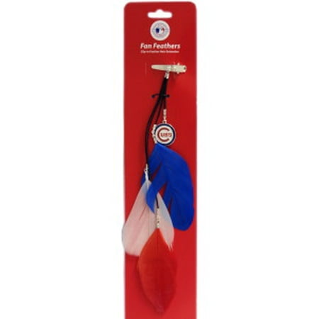 Chicago Cubs Team Color Feather Hair Clip