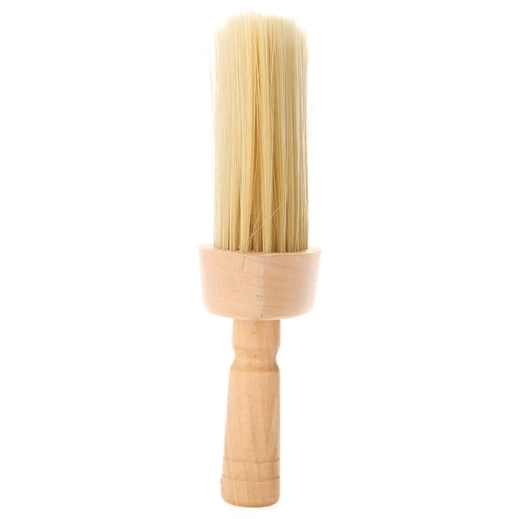 Cepillo de Limpieza del Cabello de Madera, Herramienta de Peluquería para Peluquero, Plumero de Cuello