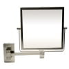 thumbnail image 5 of ALFI brand ABM8WS-BN 8"  Square Wall Mounted 5x Magnify Cosmetic Mirror, 5 of 10