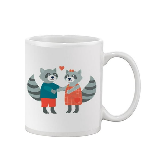 Raccoon Boy And Girl Mug - Image by Shutterstock,