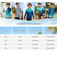 thumbnail image 6 of Lanbubble Boys Rash Guard Shirts Long Sleeve Quick Dry Beach Swim Hooded with Thumb Hole 7-14Years, 6 of 8